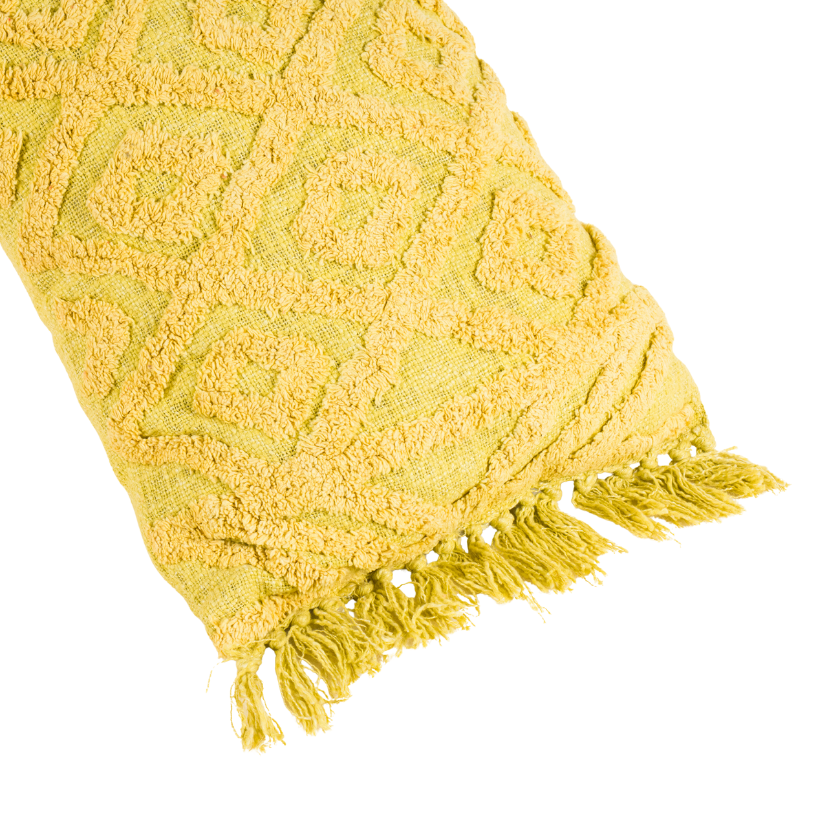 Cojin rectangular rústico amarillo