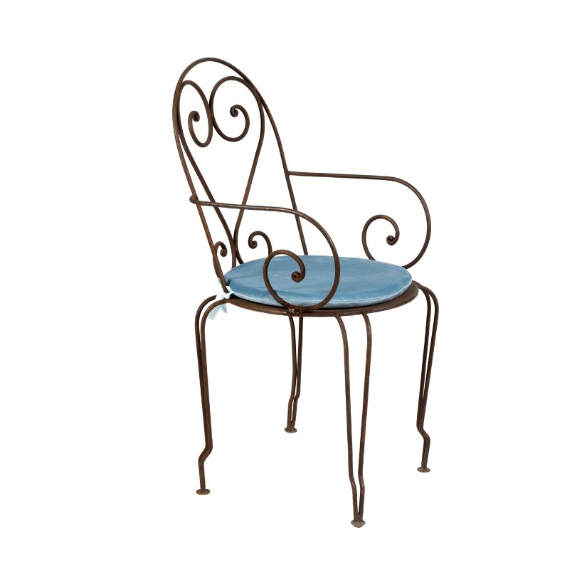 Cojin terciopelo azul cielo para Silla Oxid