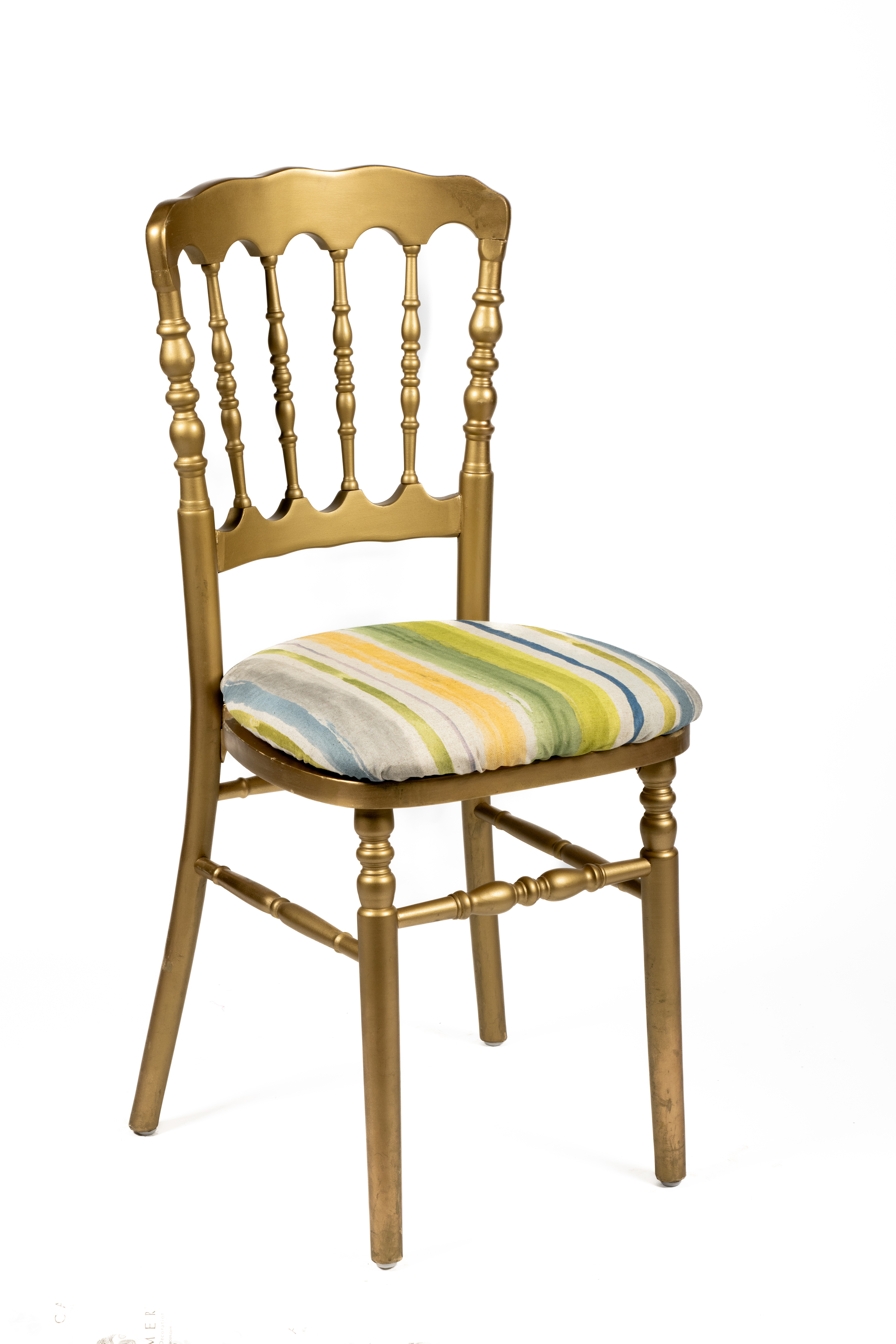 Cojin rallas silla napoleon dorada