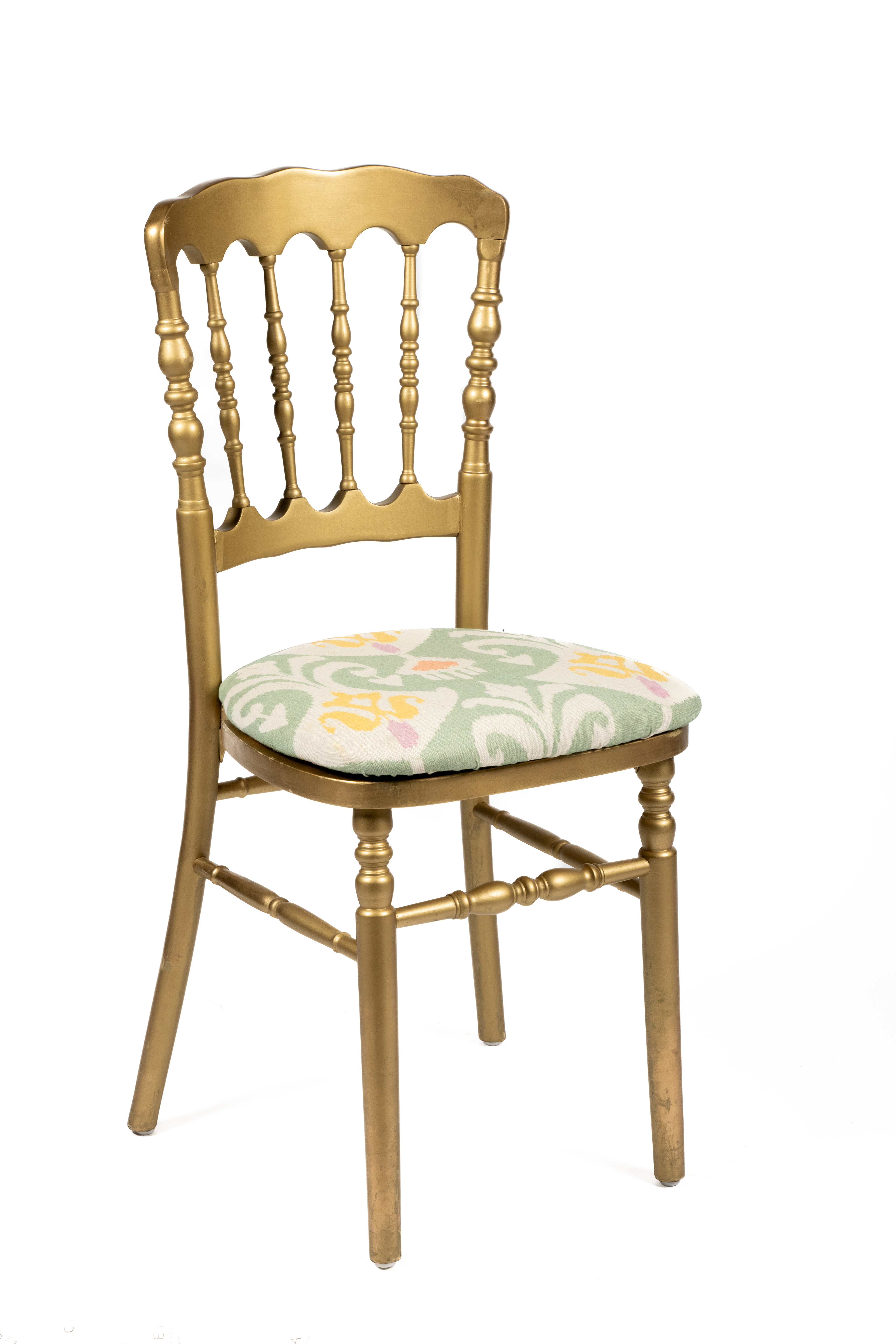 Cojin estampado silla napoleon dorado