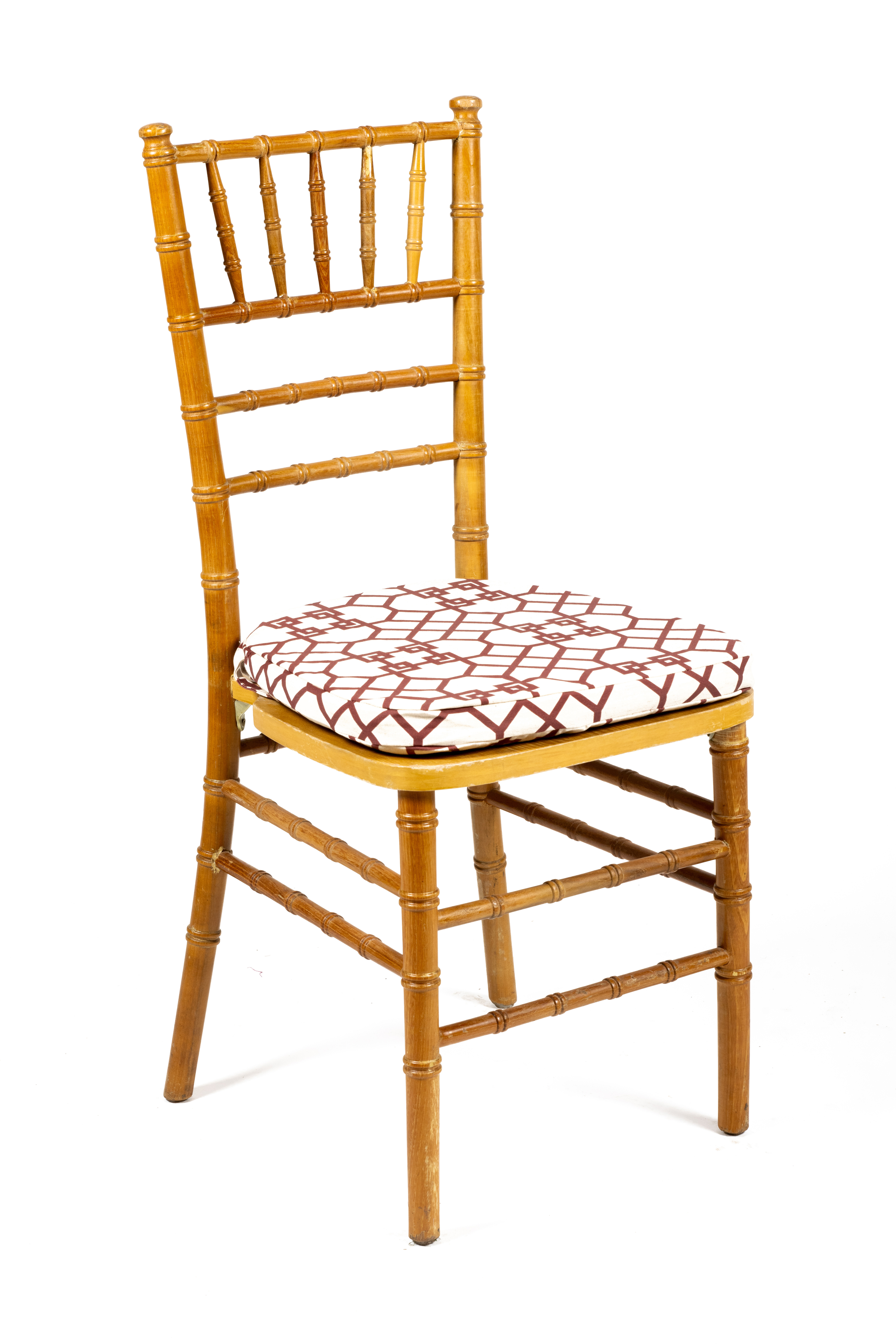 Cojin estampado tiff madera natural