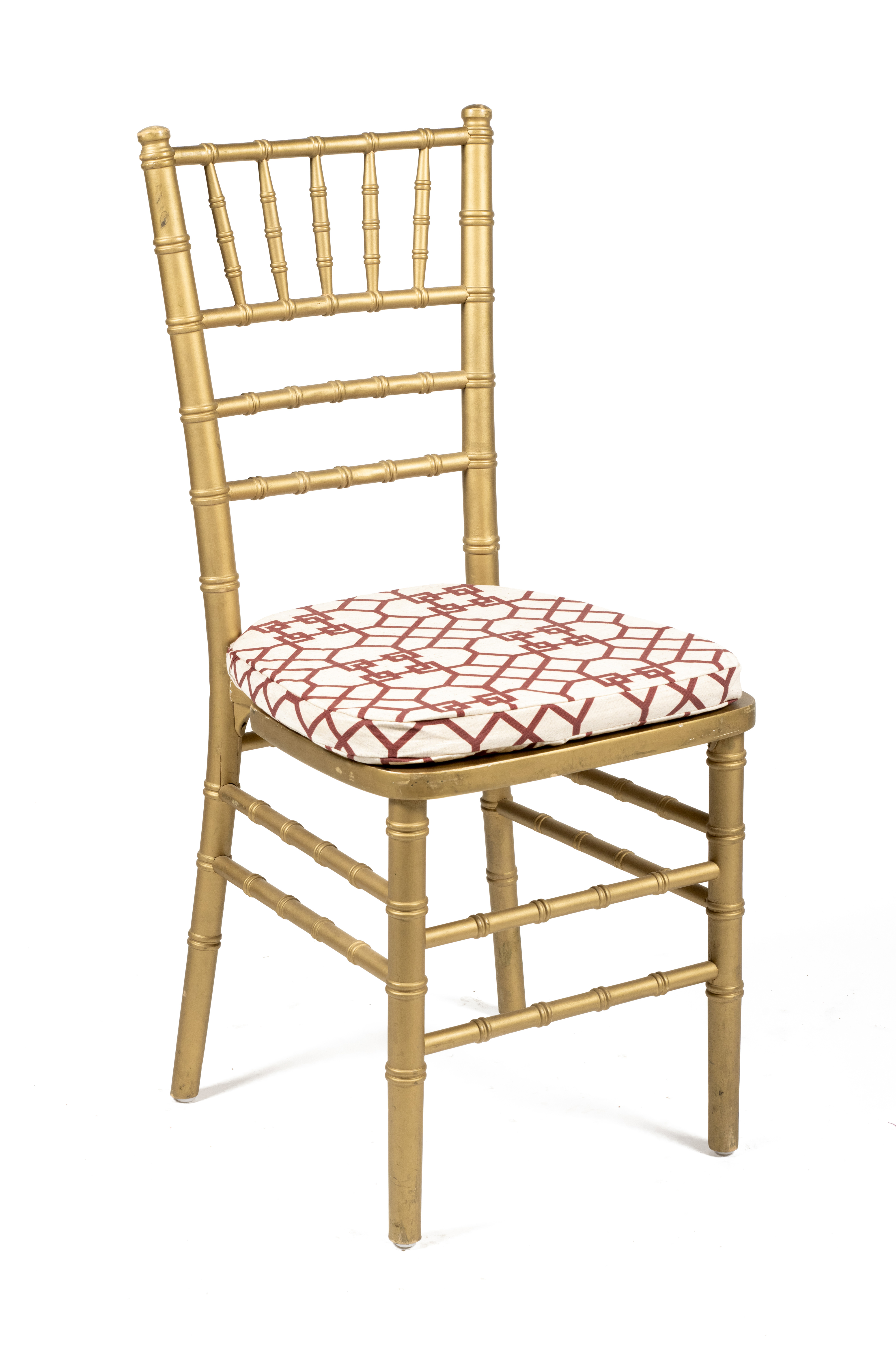 Cojin estampado tiff madera dorada