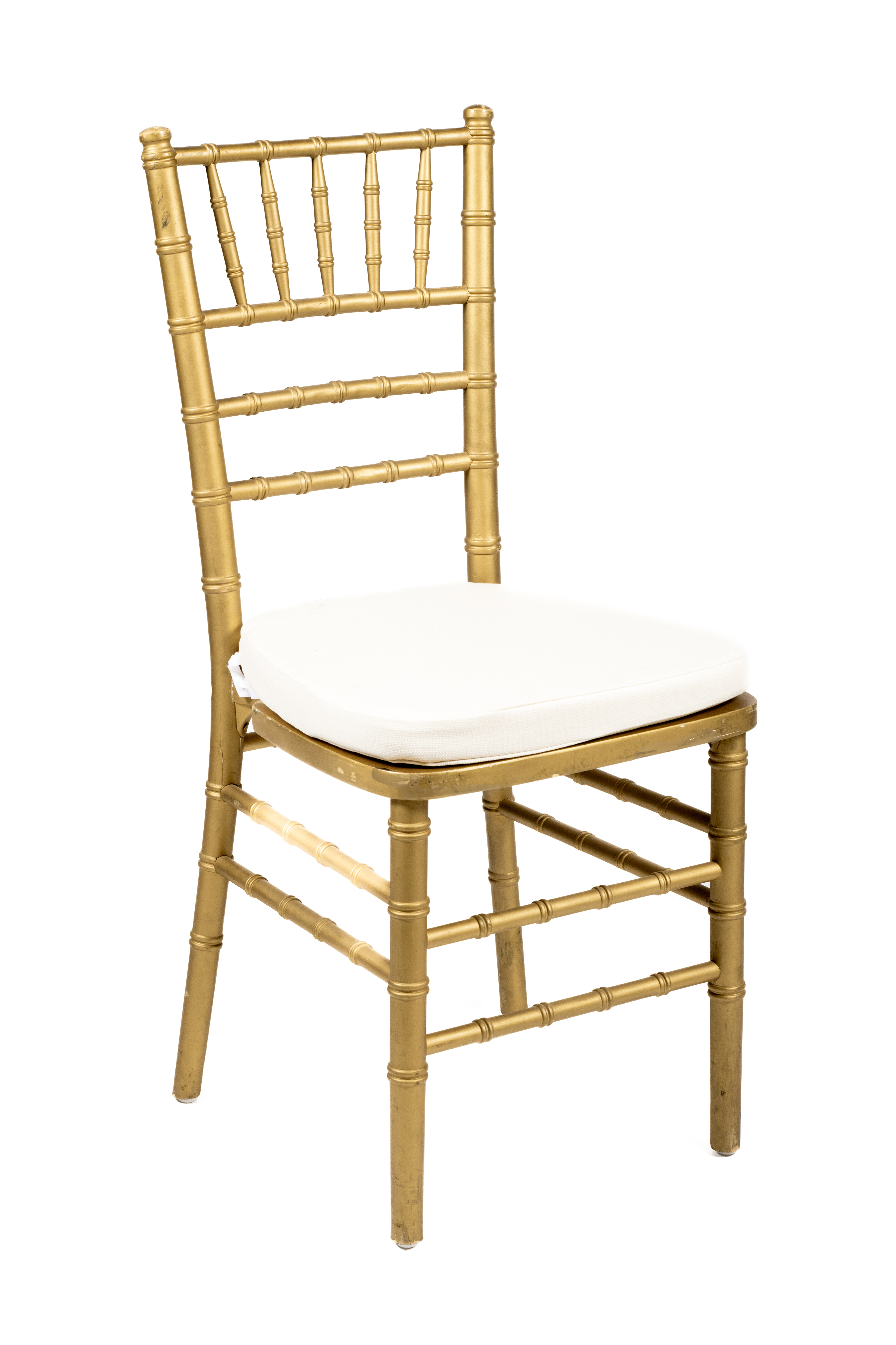 Cojin blanco tiff madera dorada