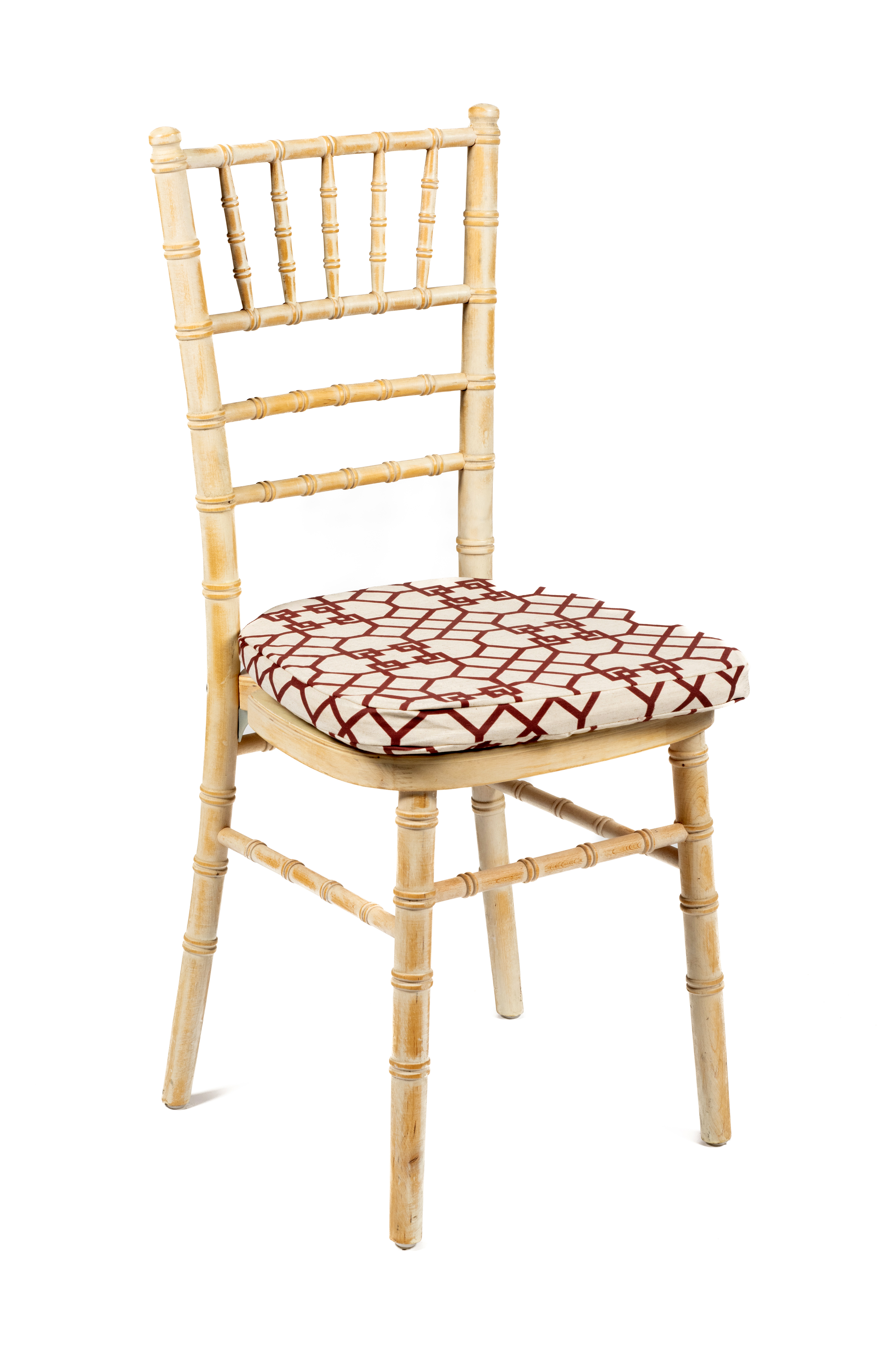 Cojin estampado tiff madera decapada
