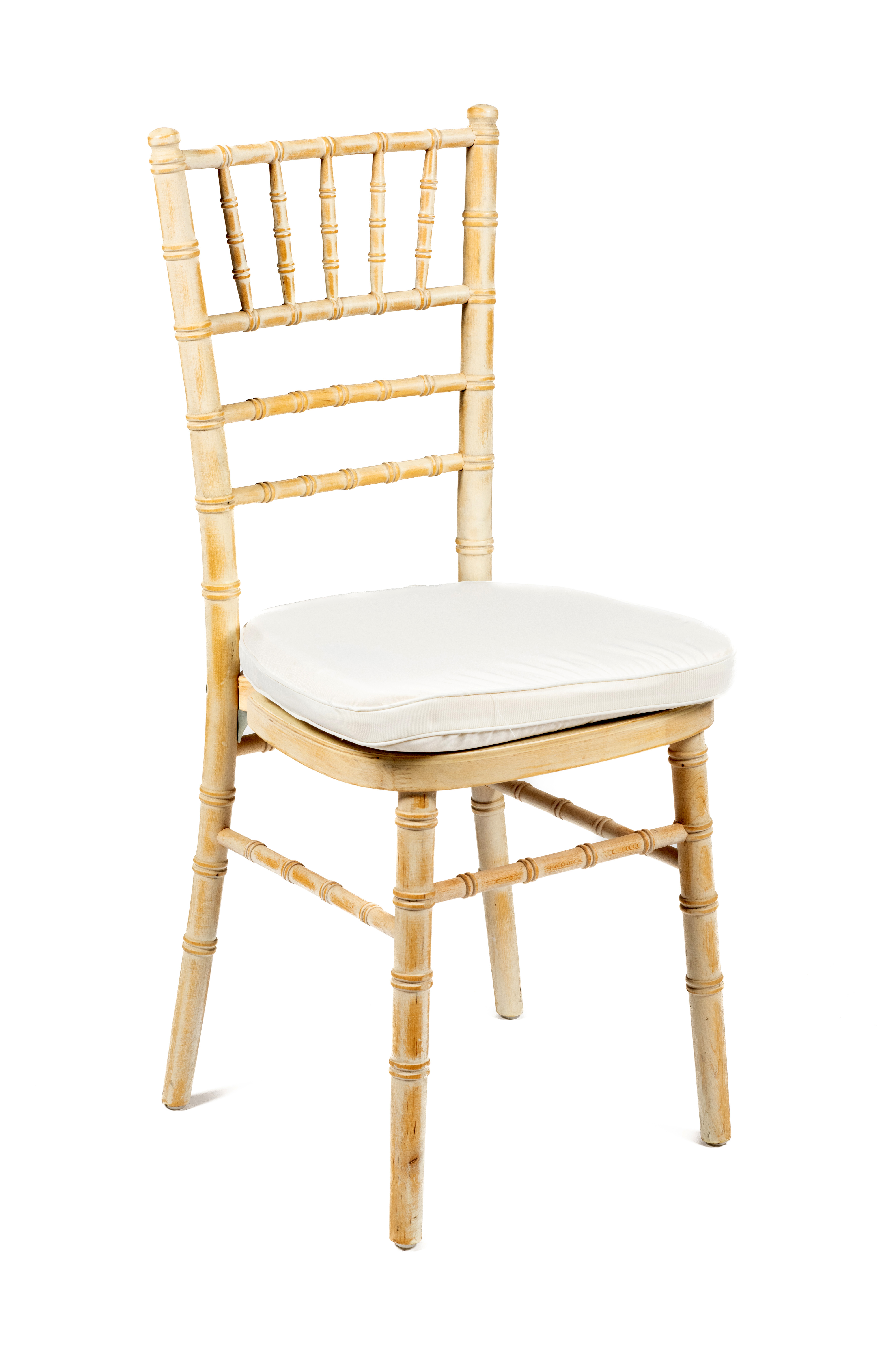 Cojin blanco tiff madera decapada