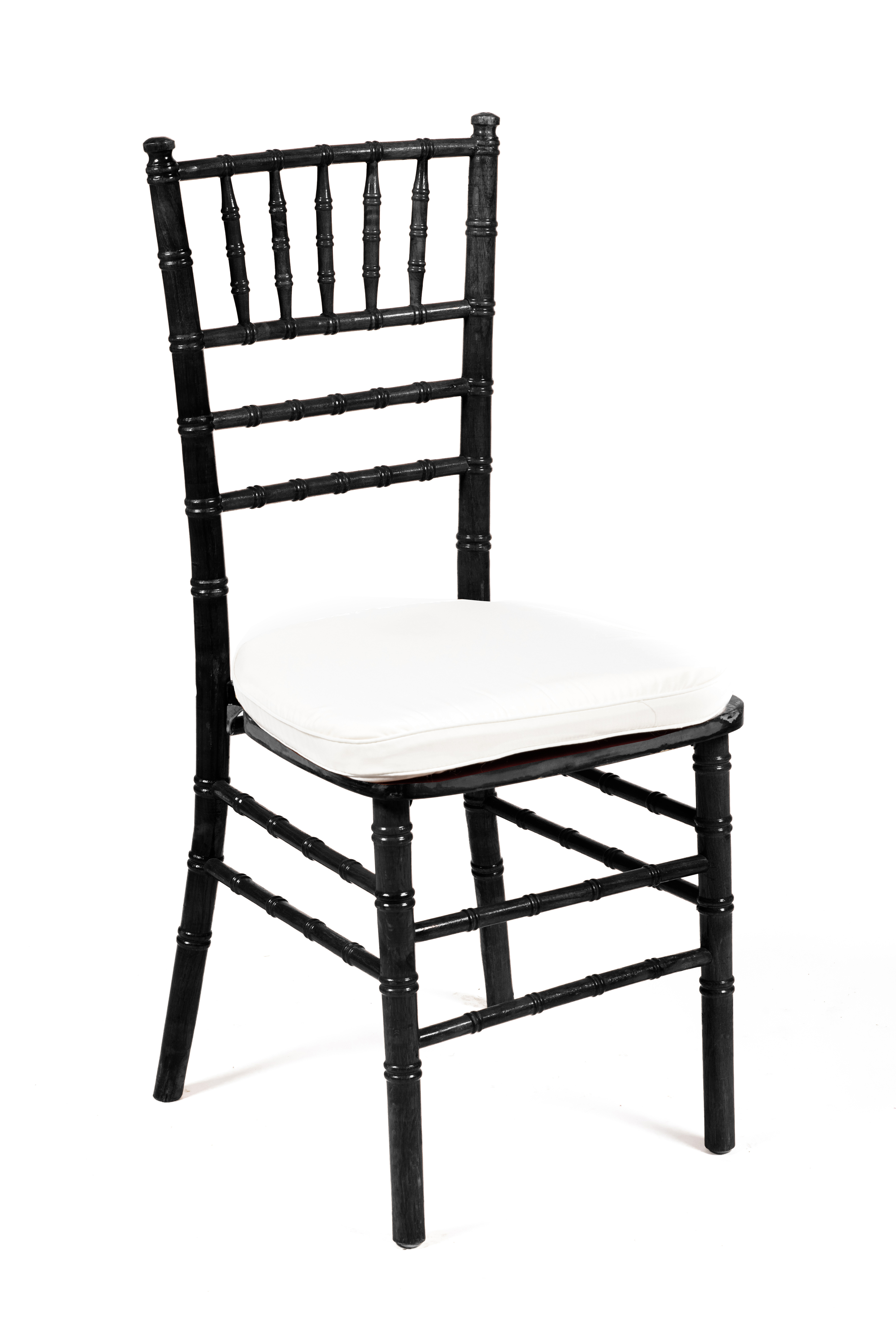 Cojin blanco tiff pvc negra