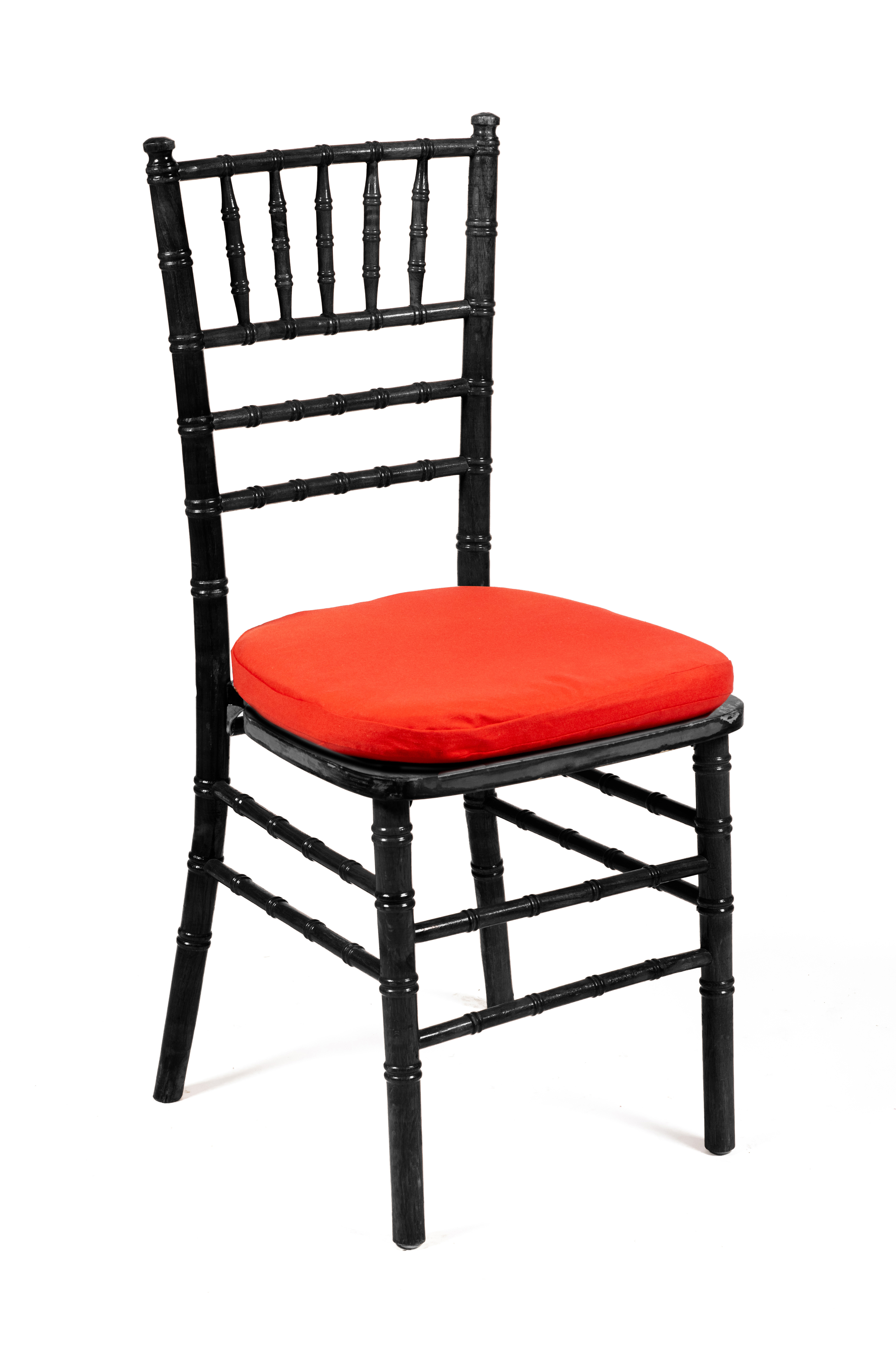 Cojin rojo tiff pvc negra