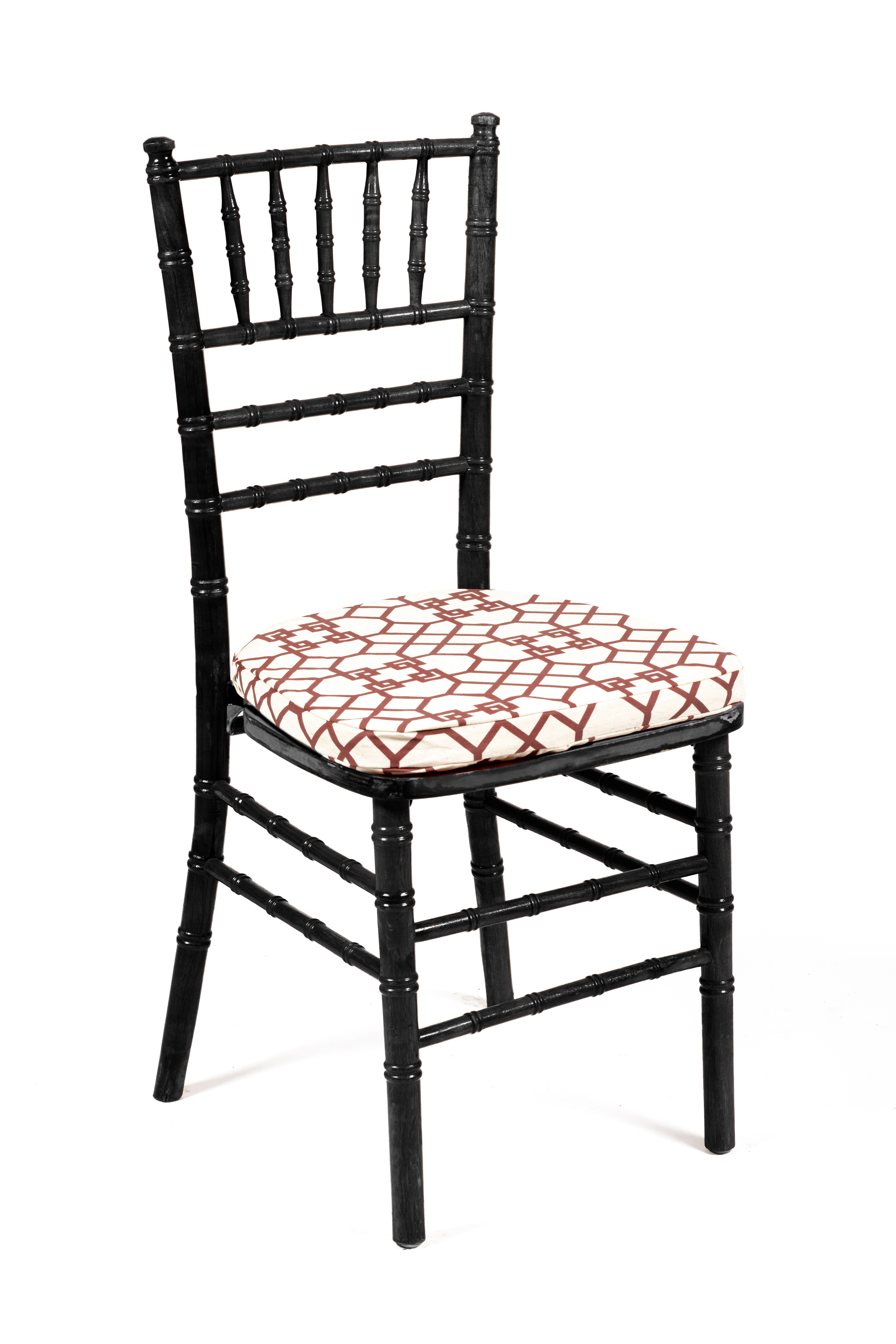 Cojin estampado tiff pvc negra