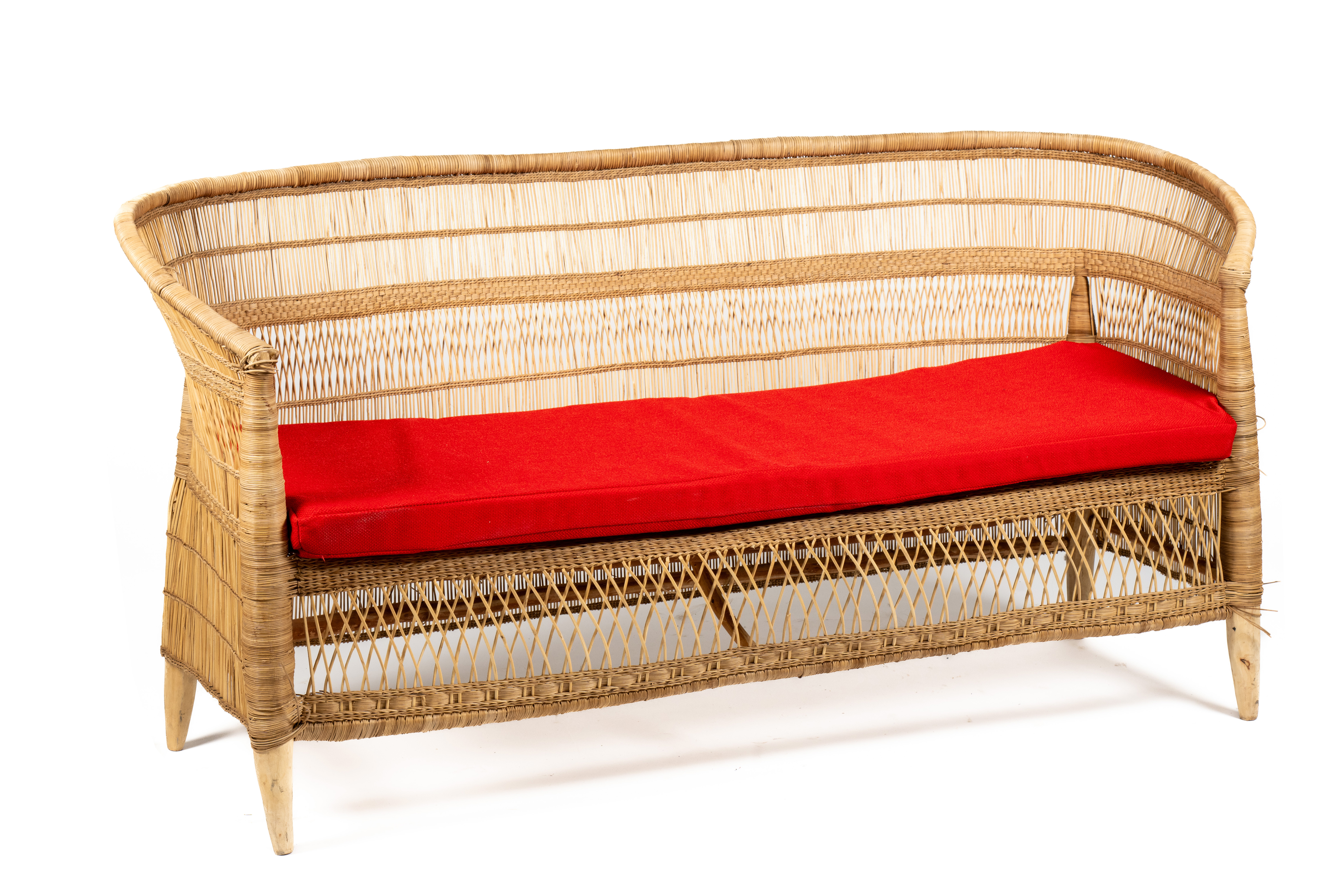 Cojin rojo sofa bali