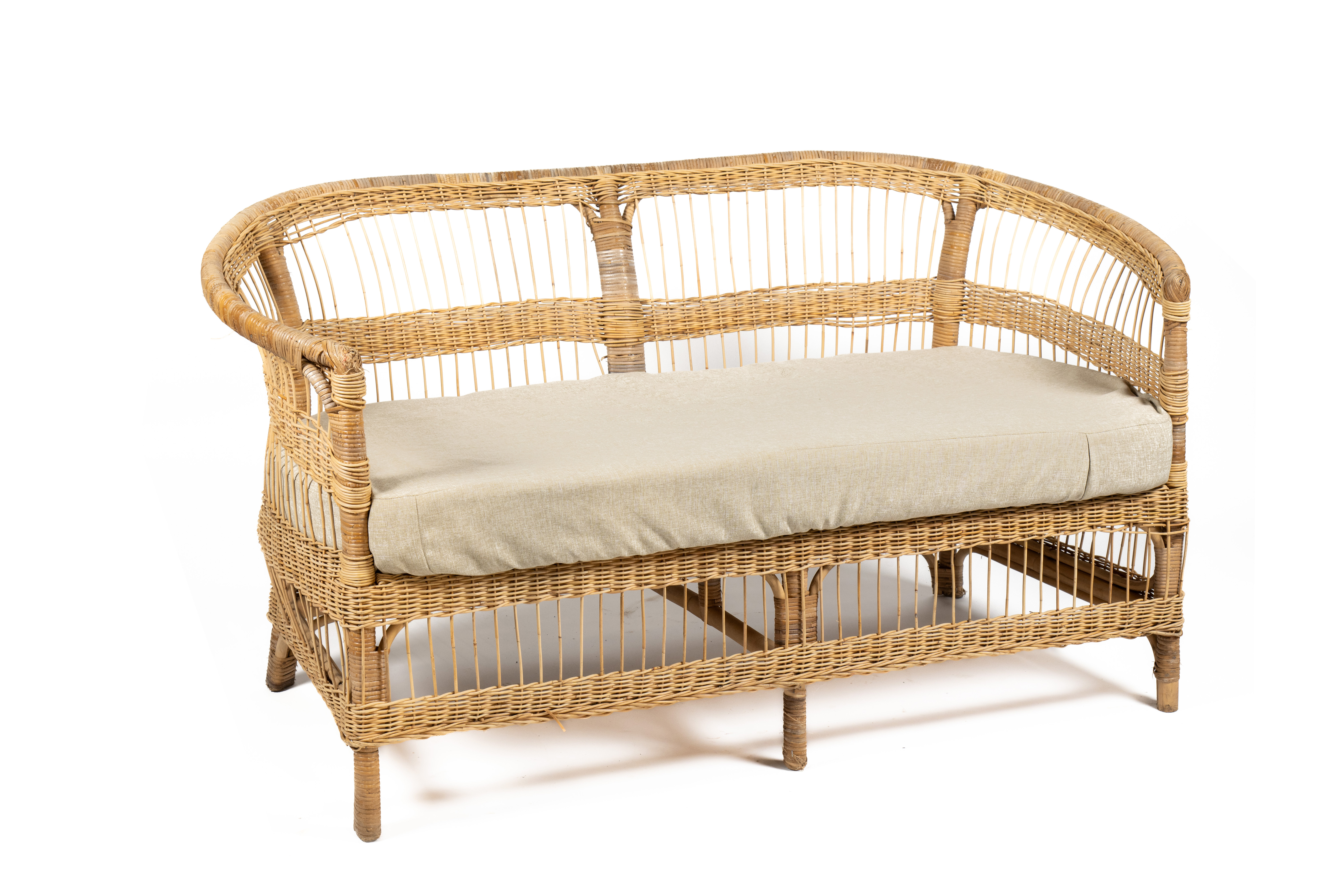 Cojin arpillera beige para Sofá Nature Dos Plazas