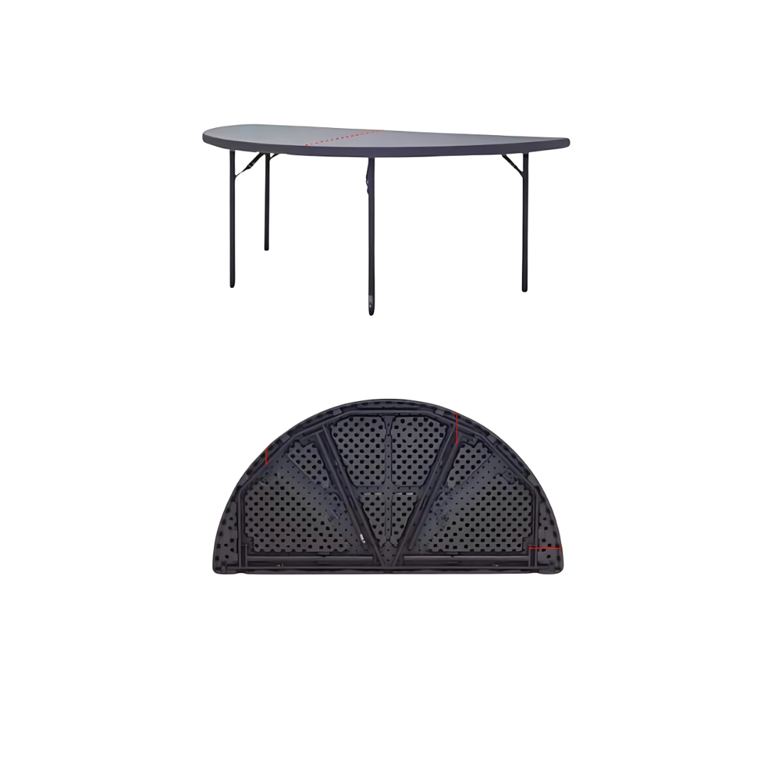 Mesa terminación oval  PVC