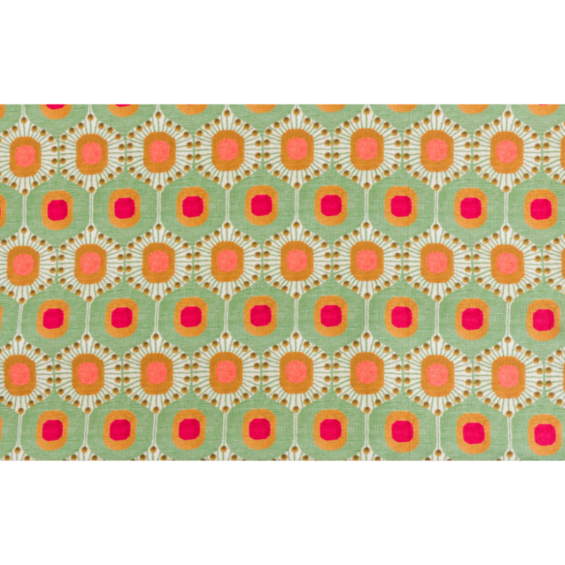 Mantel geometrico turquesa