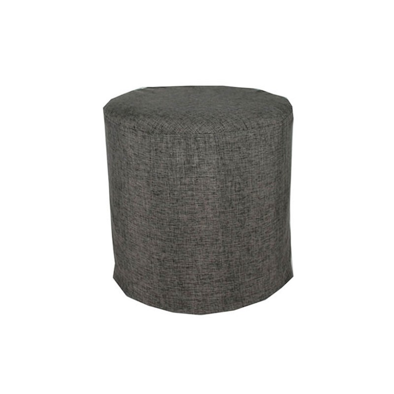 Funda Puff Náutico Redondo Gris