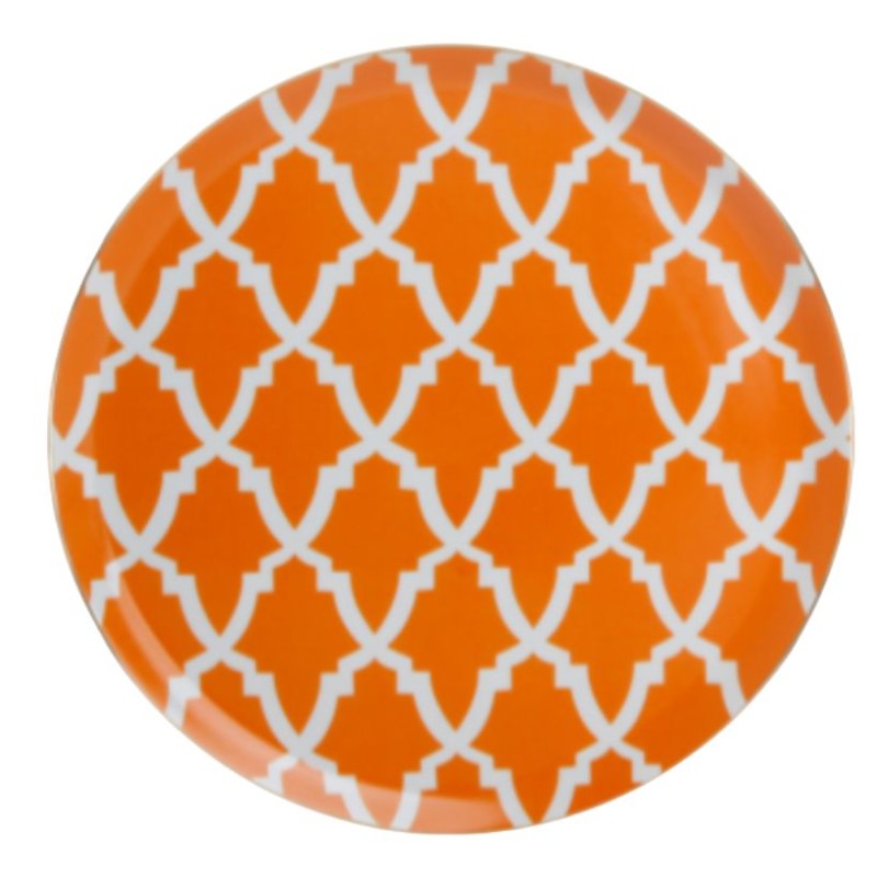 Plato Trinchero Geo naranja