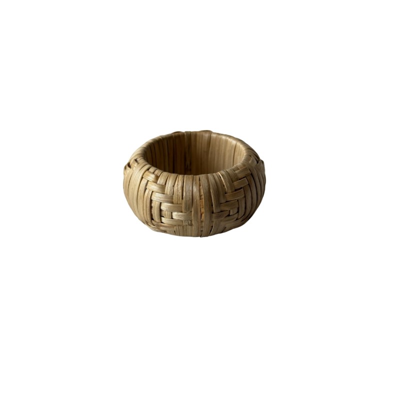 Servilletero rattan rayado