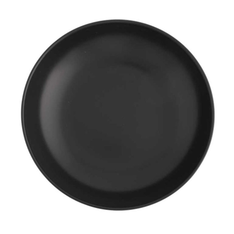 Plato hondo negro