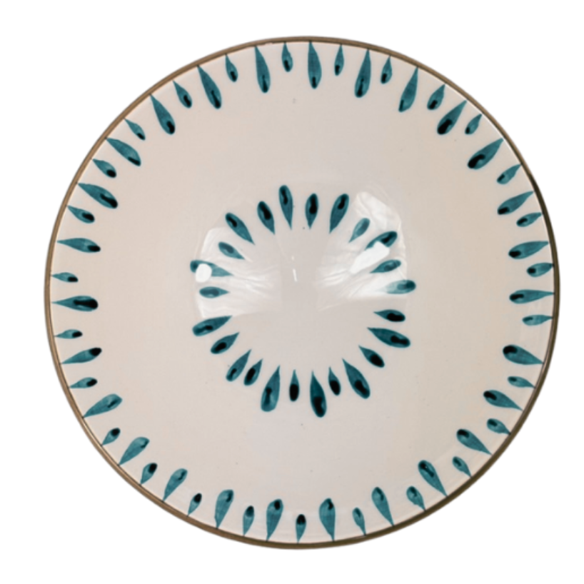 Plato hondo Drop azul