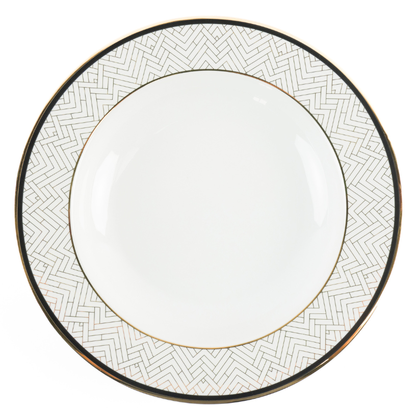 Plato hondo Art Deco