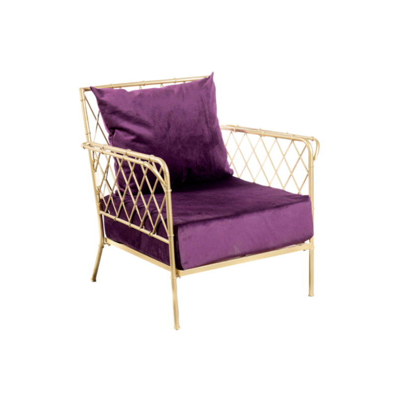 Sillón Atenas morado oscuro