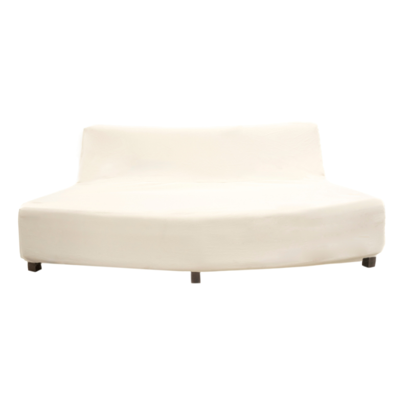 Funda Náutico Curvo Terciopelo Off white