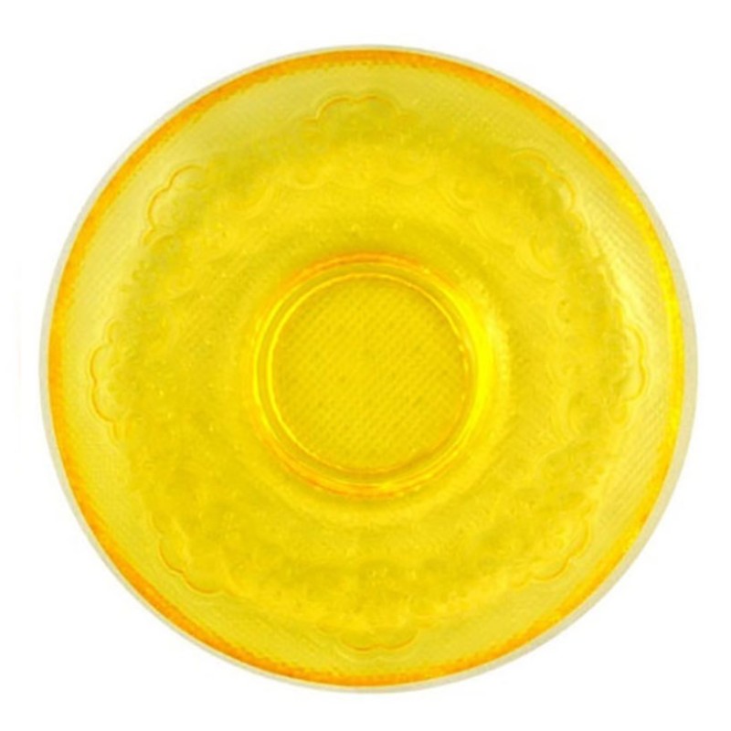 Plato de pan arcoiris amarillo