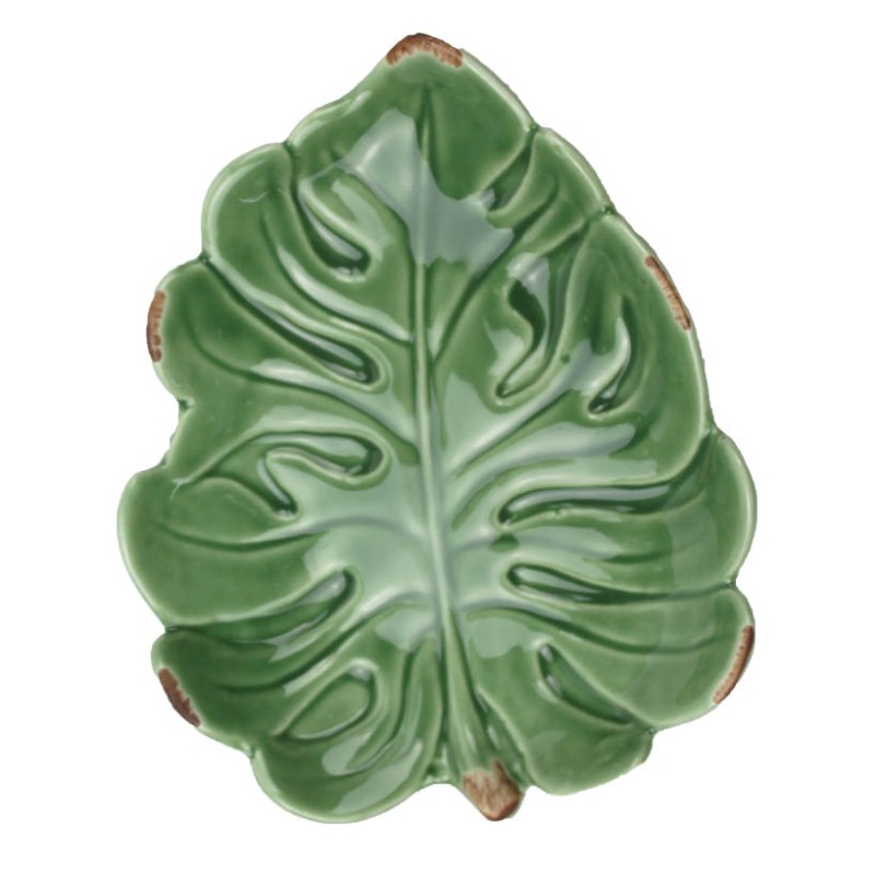 Plato pan wavy verde