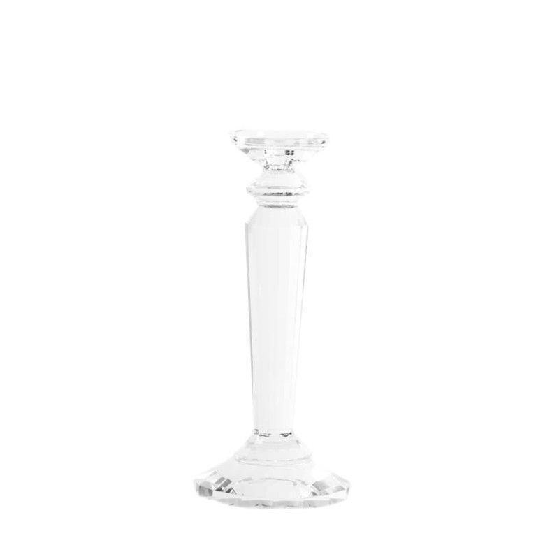 Candelabro cristal brazo unico 32 cm.