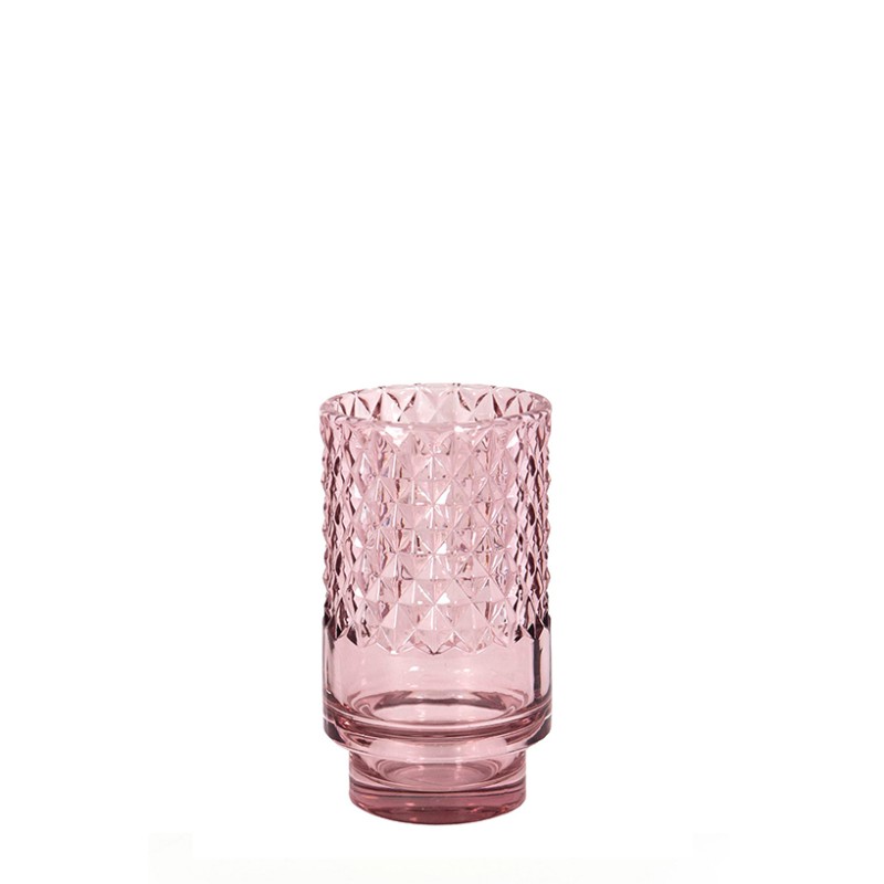 Vaso rosa Brocado