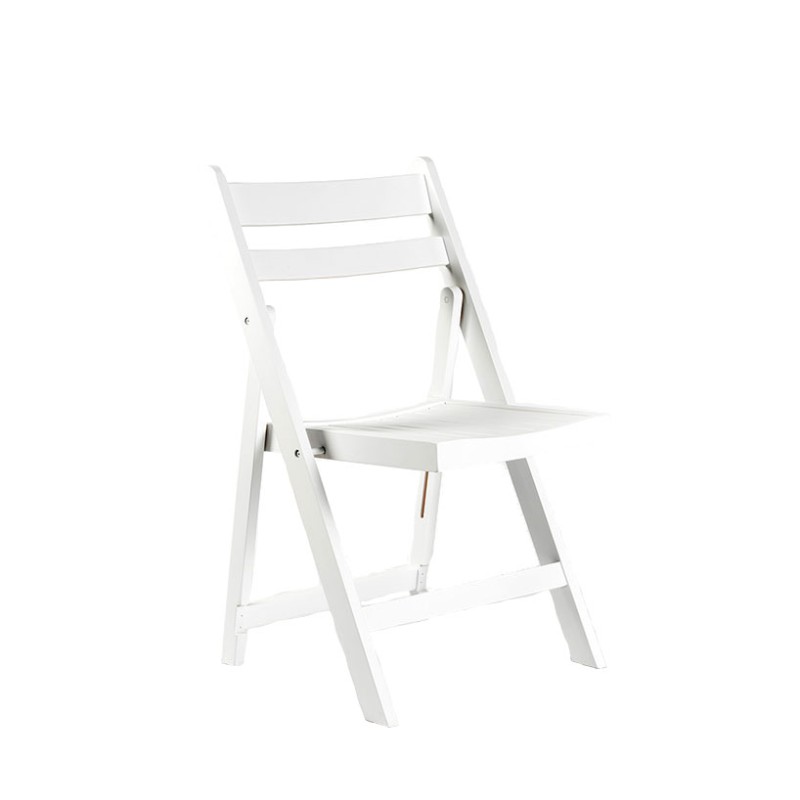 Silla Tijera  Madera  Blanca